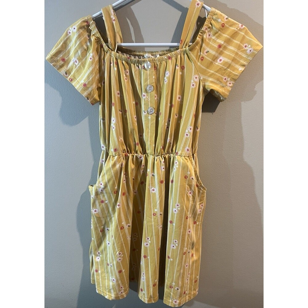 Shosho Girls Dress Yellow Size 10